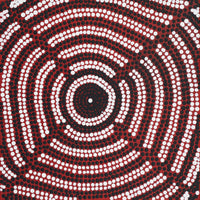 Aboriginal Artwork by Reva Nungarrayi Dickson, Mina Mina Dreaming, 30x30cm