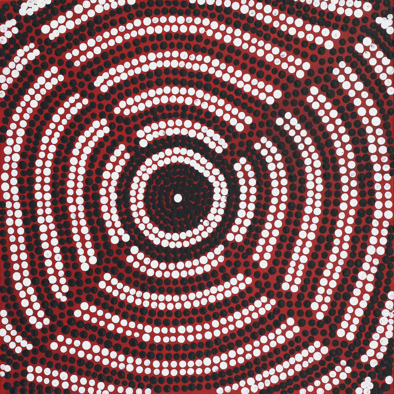 Aboriginal Artwork by Reva Nungarrayi Dickson, Mina Mina Dreaming, 30x30cm