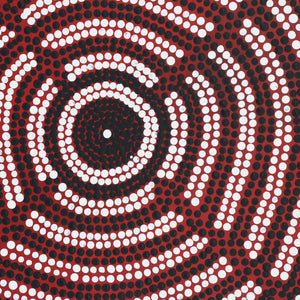 Aboriginal Artwork by Reva Nungarrayi Dickson, Mina Mina Dreaming, 30x30cm - ART ARK®