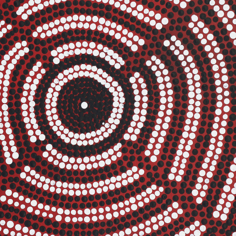 Aboriginal Artwork by Reva Nungarrayi Dickson, Mina Mina Dreaming, 30x30cm