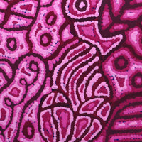 Aboriginal Artwork by Reva Nungarrayi Dickson, Mina Mina Jukurrpa, 30x30cm