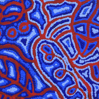 Aboriginal Artwork by Reva Nungarrayi Dickson, Mina Mina Jukurrpa, 30x30cm