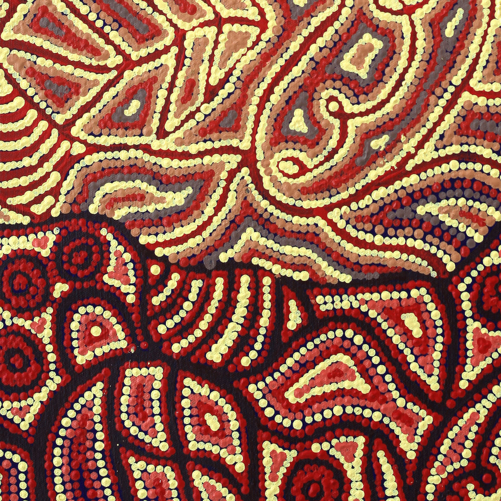 Aboriginal Artwork by Reva Nungarrayi Dickson, Snake Vine Dreaming - Purturlu, 61x46cm