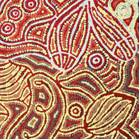 Aboriginal Artwork by Reva Nungarrayi Dickson, Snake Vine Dreaming - Purturlu, 61x46cm