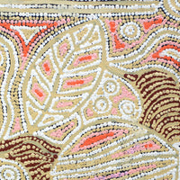 Aboriginal Artwork by Reva Nungarrayi Dickson, Snake Vine Dreaming - Purturlu, 46x46cm