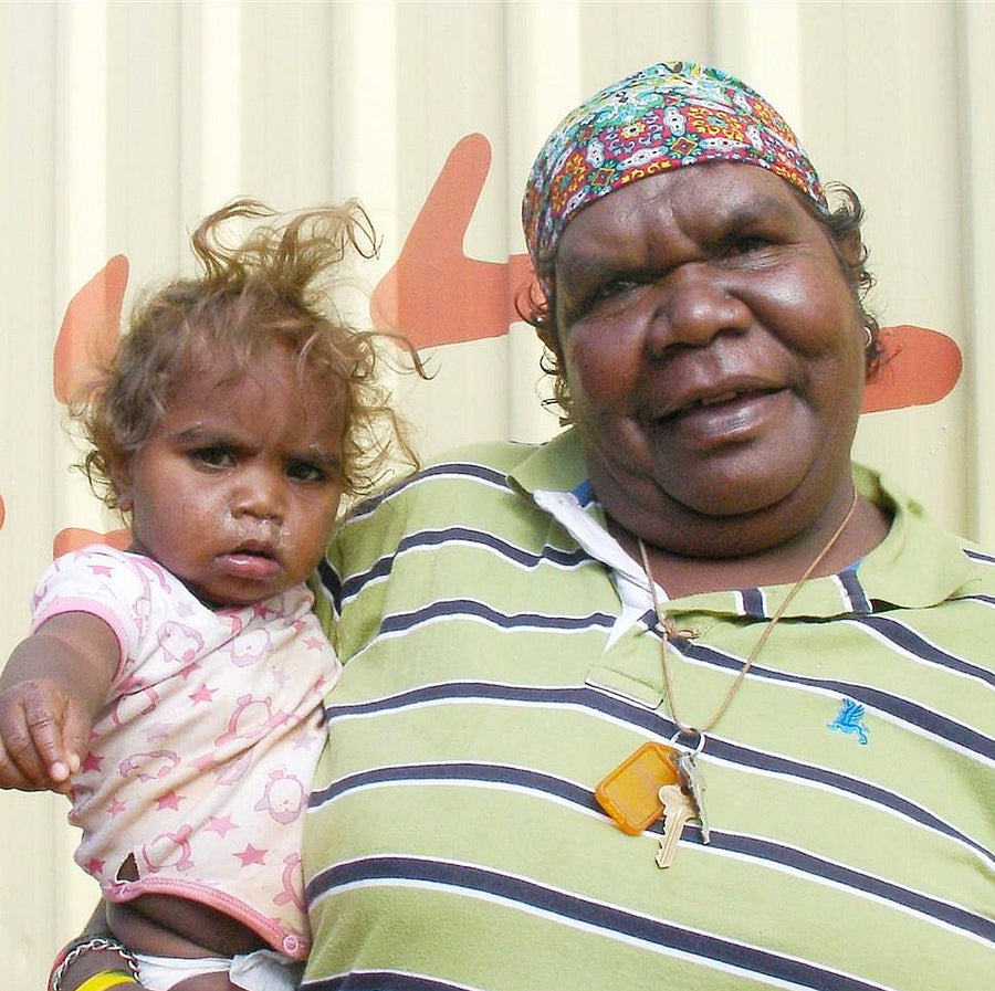 Aboriginal Artwork by Reva Nungarrayi Dickson, Mina Mina Jukurrpa, 30x30cm