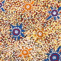 Aboriginal Artwork by Richard Japanangka Frank, Lukarrara Jukurrpa, 40x40cm