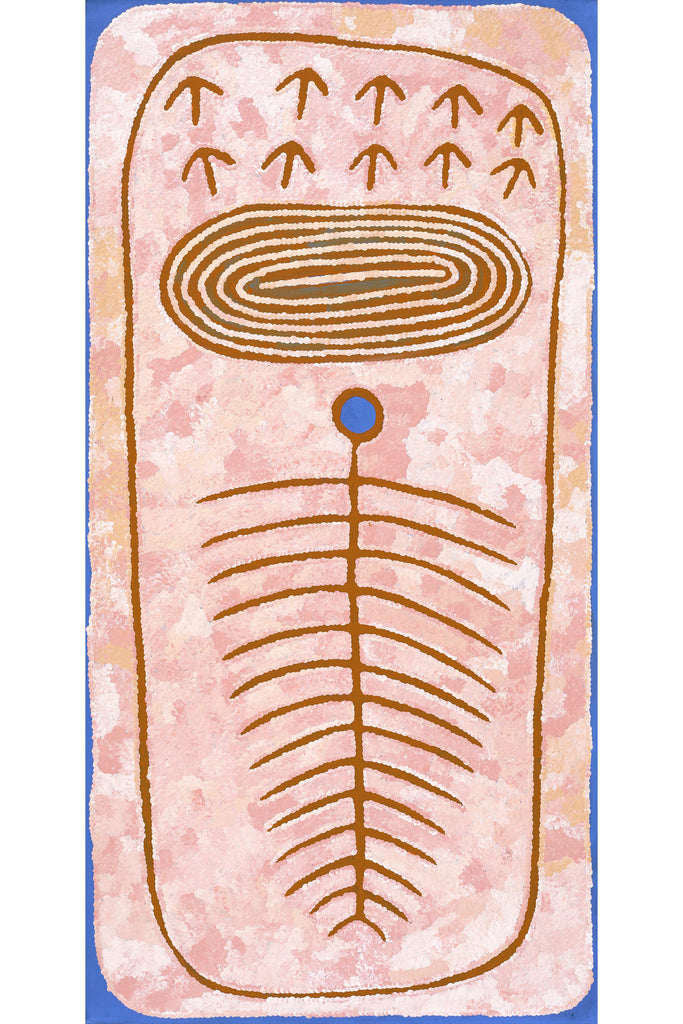 Aboriginal Artwork by Rita Watson, Irlupa, 122x61cm