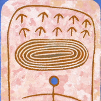 Aboriginal Artwork by Rita Watson, Irlupa, 122x61cm