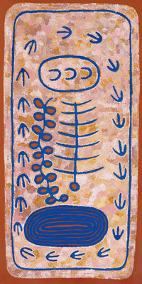 Aboriginal Artwork by Rita Watson, Irlupa, 122x61cm