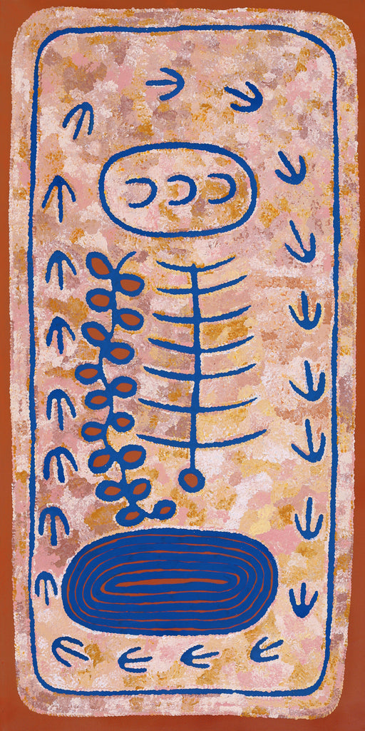 Aboriginal Artwork by Rita Watson, Irlupa, 122x61cm