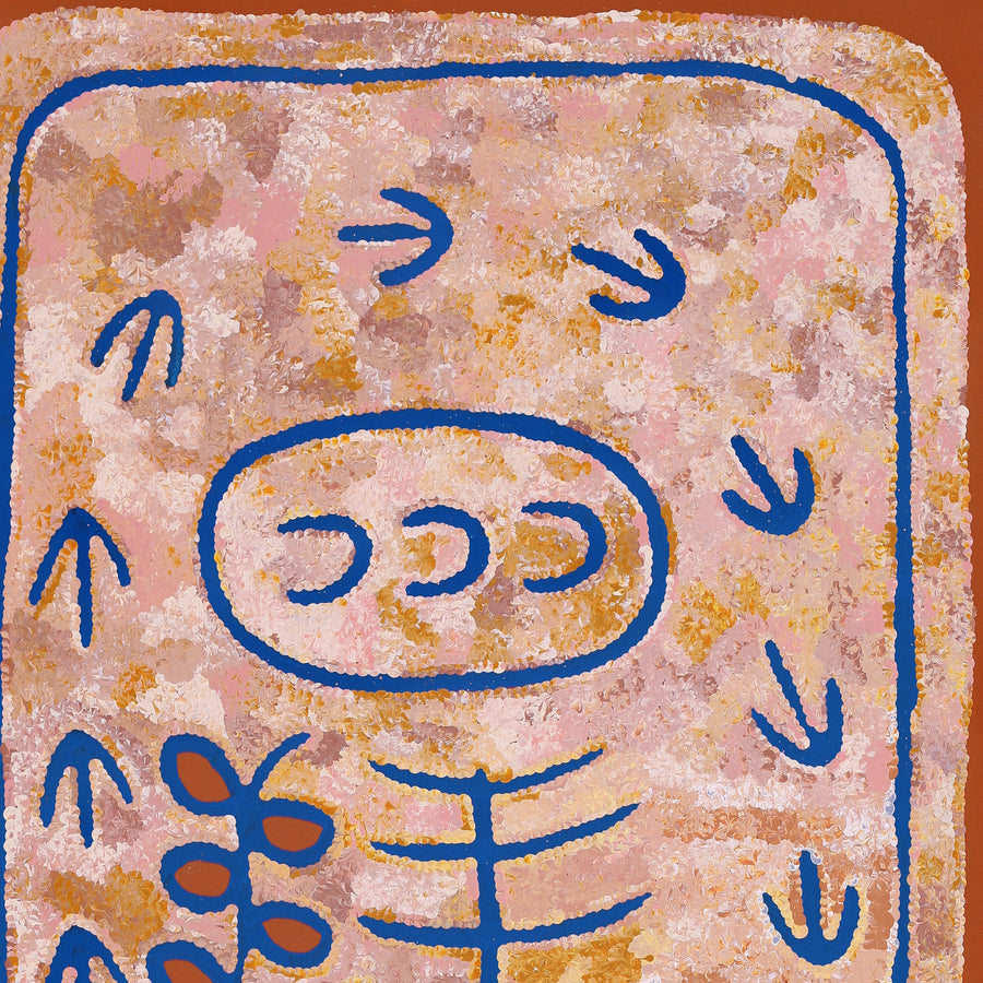 Aboriginal Artwork by Rita Watson, Irlupa, 122x61cm