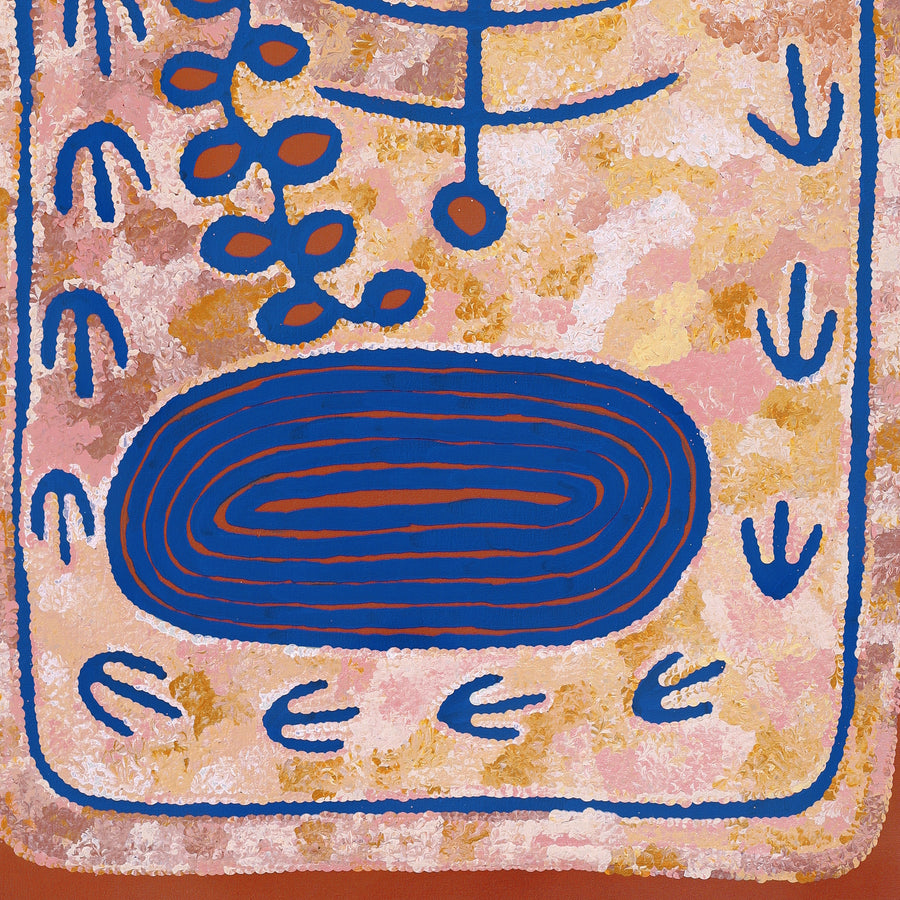 Aboriginal Artwork by Rita Watson, Irlupa, 122x61cm