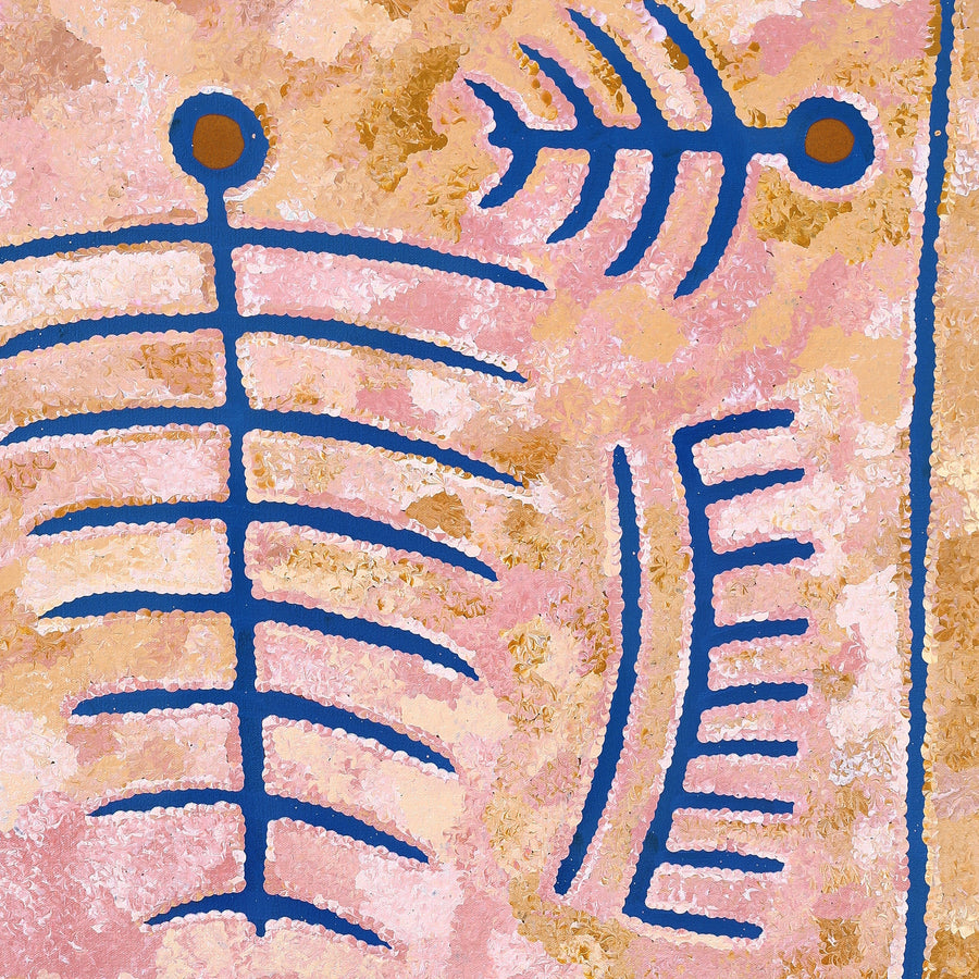 Aboriginal Artwork by Rita Watson, Irlupa, 122x61cm
