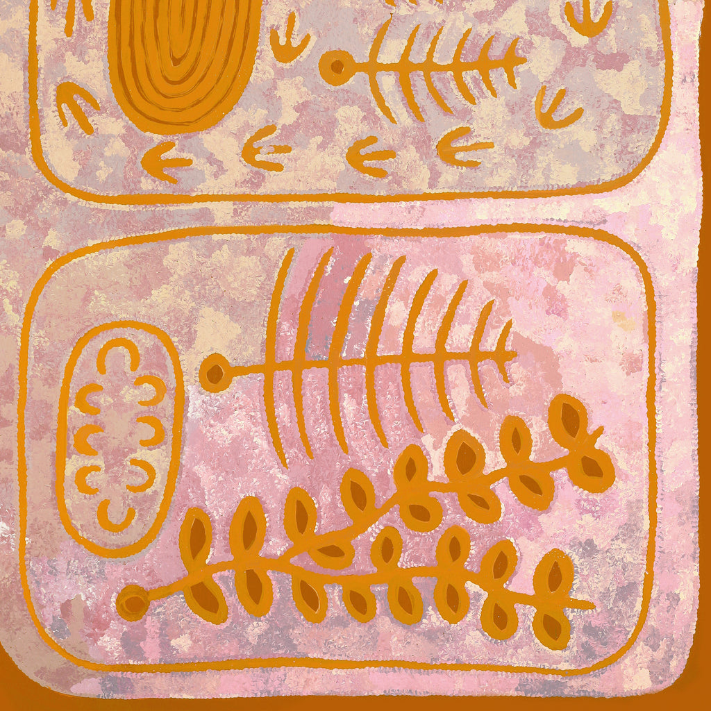 Aboriginal Artwork by Rita Watson, Irlupa, 122x91cm