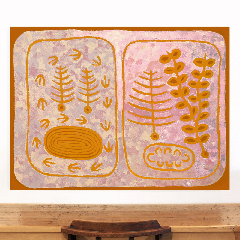 Aboriginal Artwork by Rita Watson, Irlupa, 122x91cm