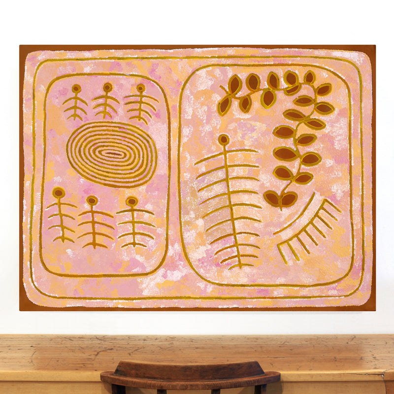 Aboriginal Artwork by Rita Watson, Irlupa, 122x91cm