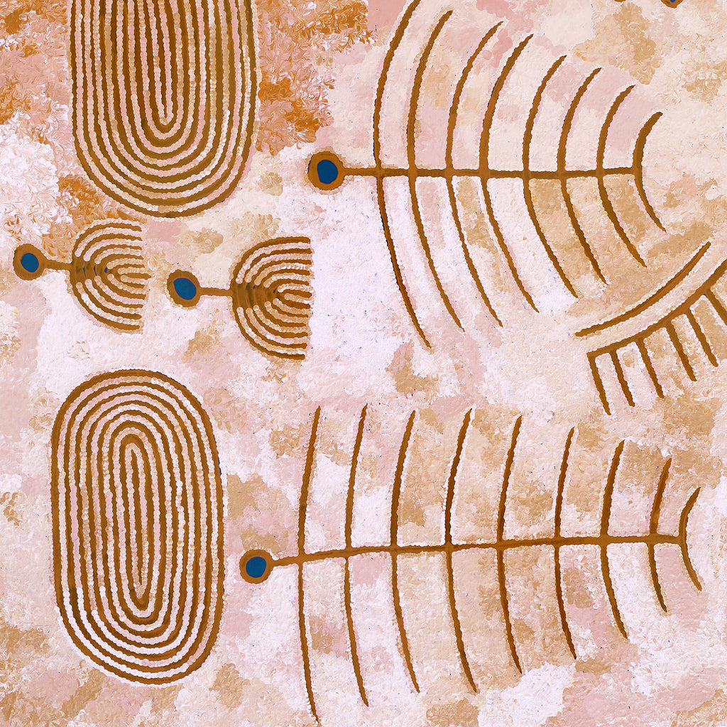 Aboriginal Artwork by Rita Watson, Irlupa, 152x91cm