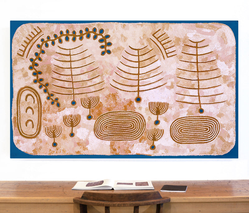 Aboriginal Artwork by Rita Watson, Irlupa, 152x91cm