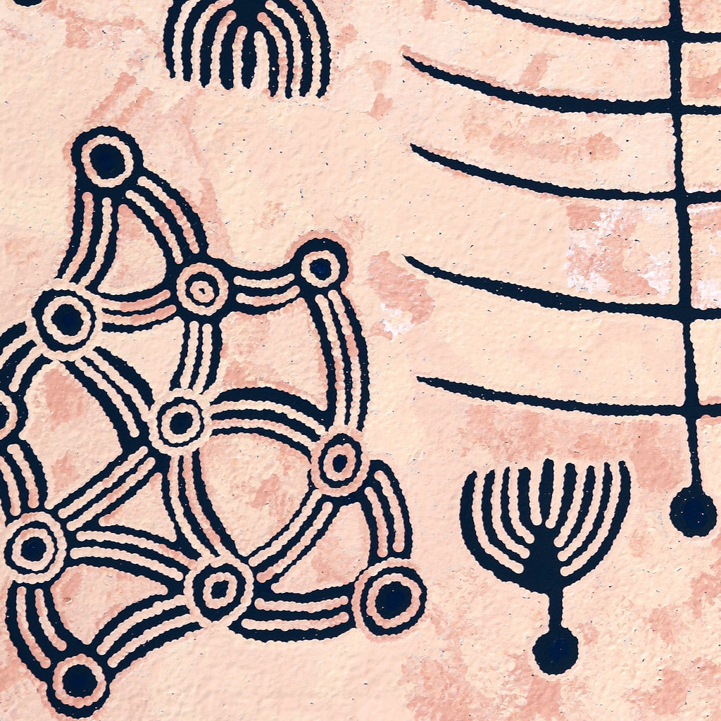 Aboriginal Artwork by Rita Watson, Irlupa, 91x91cm