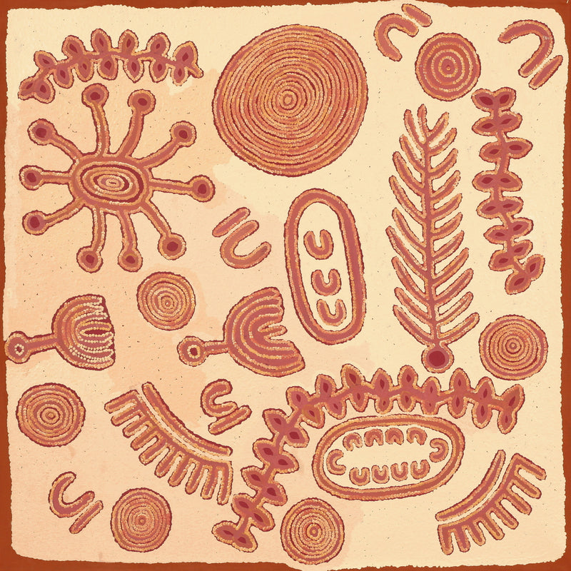 Aboriginal Artwork by Rita Watson, Irlupa, 91x91cm