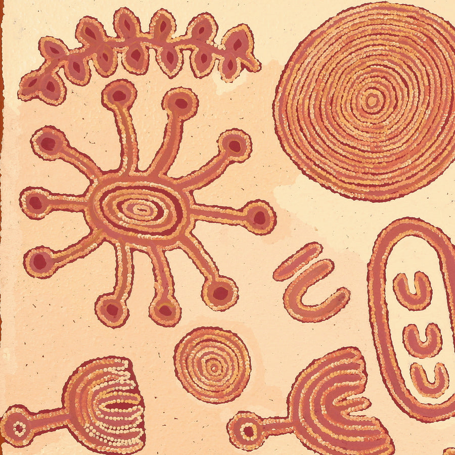 Aboriginal Artwork by Rita Watson, Irlupa, 91x91cm
