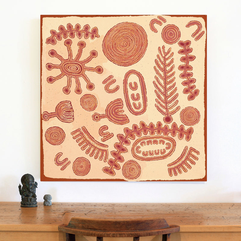 Aboriginal Artwork by Rita Watson, Irlupa, 91x91cm