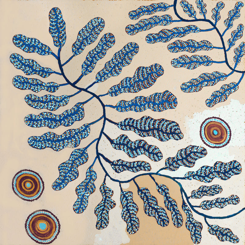 Aboriginal Artwork by Rita Watson, Irlupa, 91x91cm