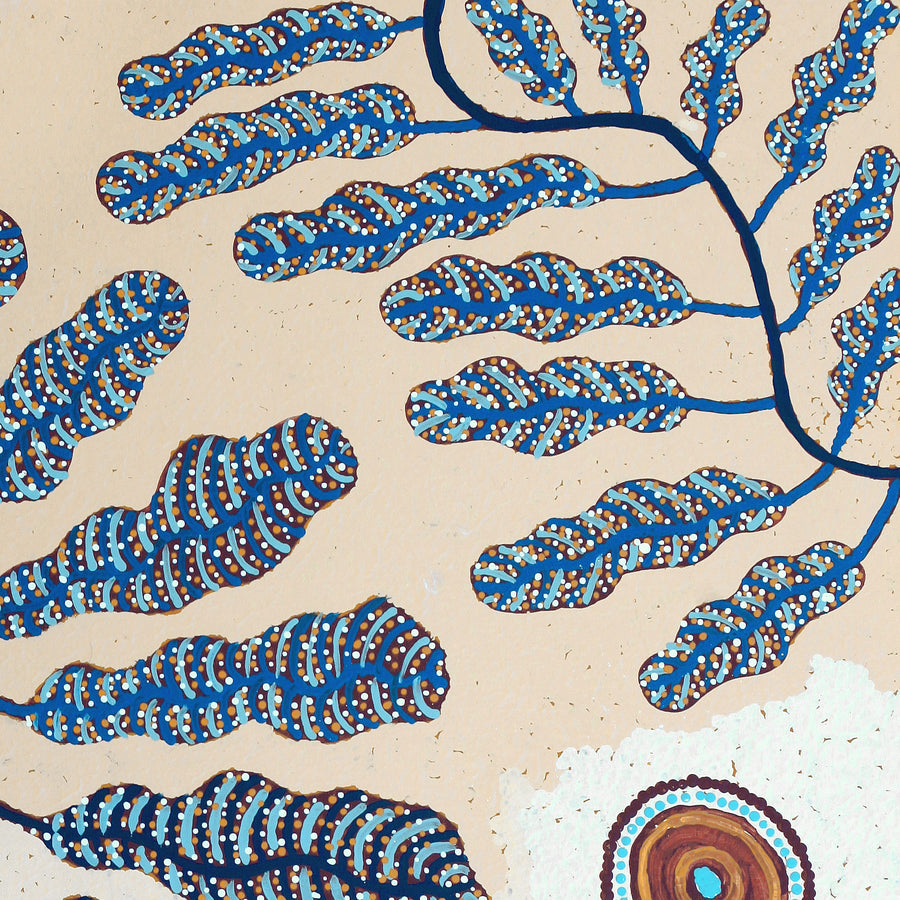 Aboriginal Artwork by Rita Watson, Irlupa, 91x91cm