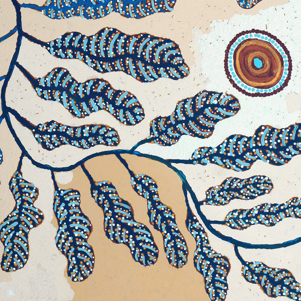 Aboriginal Artwork by Rita Watson, Irlupa, 91x91cm
