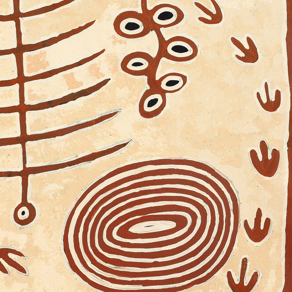 Aboriginal Artwork by Rita Watson, Irlupa, 91x91cm