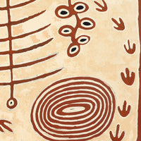Aboriginal Artwork by Rita Watson, Irlupa, 91x91cm