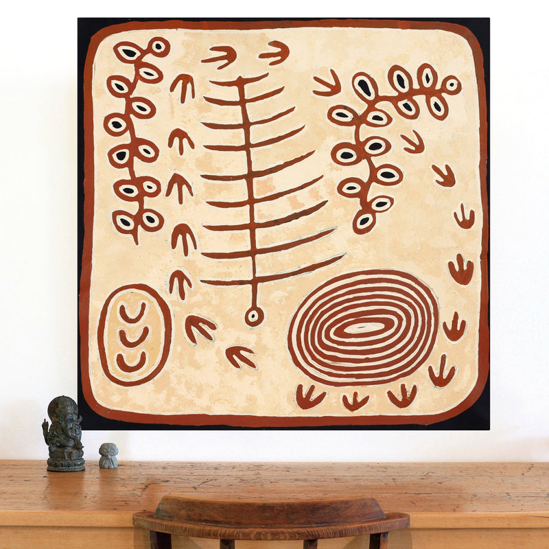 Aboriginal Artwork by Rita Watson, Irlupa, 91x91cm