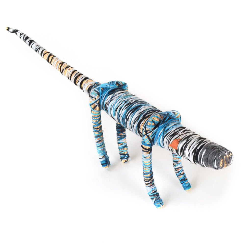 Aboriginal Artwork by Rochelle Ferguson - Tjanpi Tinka (lizard) Sculpture