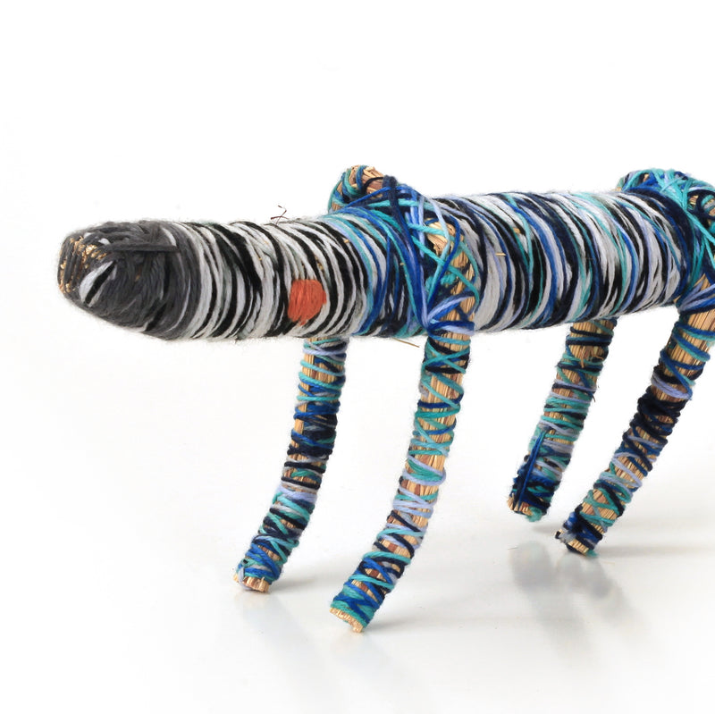 Aboriginal Artwork by Rochelle Ferguson - Tjanpi Tinka (lizard) Sculpture