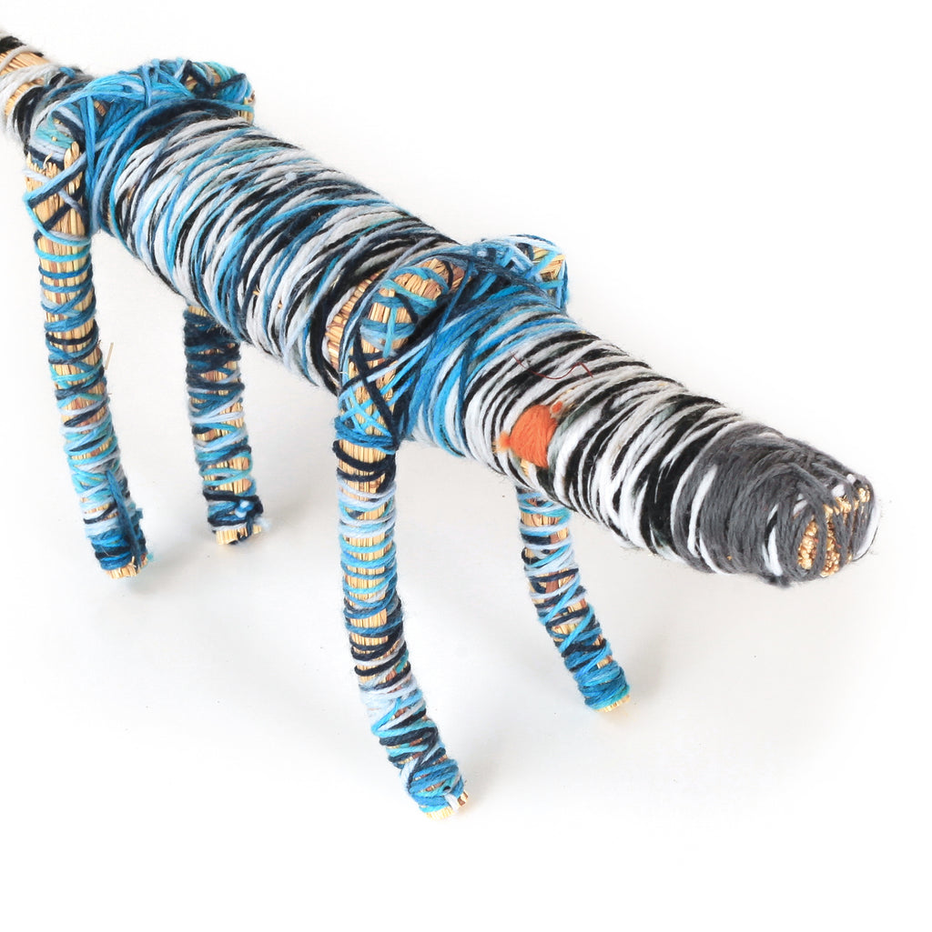 Aboriginal Artwork by Rochelle Ferguson - Tjanpi Tinka (lizard) Sculpture