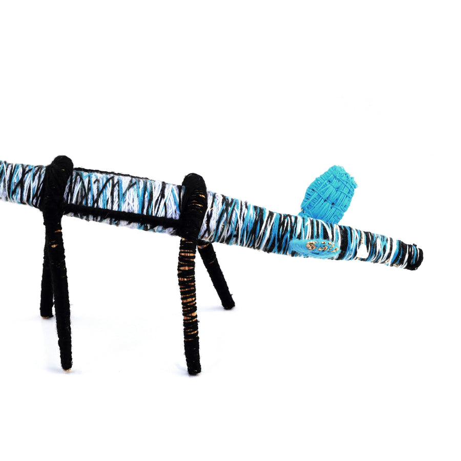 Aboriginal Artwork by Rochelle Ferguson - Tjanpi Papa (dog) Sculpture