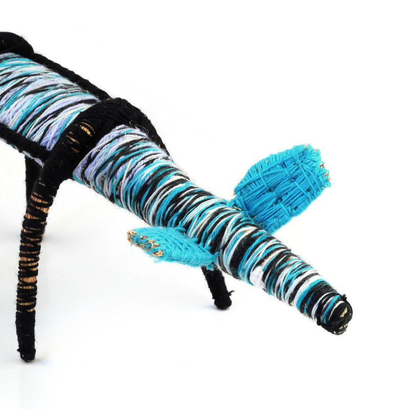 Aboriginal Artwork by Rochelle Ferguson - Tjanpi Papa (dog) Sculpture