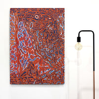 Aboriginal Artwork by Rochelle Nakamarra Curtis, Lappi Lappi Dreaming, 107x76cm