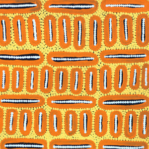 Aboriginal Artwork by Roderick Japangardi Green, Yankirri Jukurrpa (Emu Dreaming) - Ngarlikurlangu, 61x46cm - ART ARK®