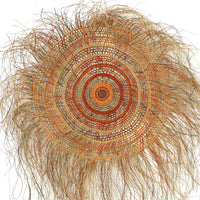 Aboriginal Artwork by Rose Budukulawuy Guyula, Gapuwiyak - Woven Mat, 87cm