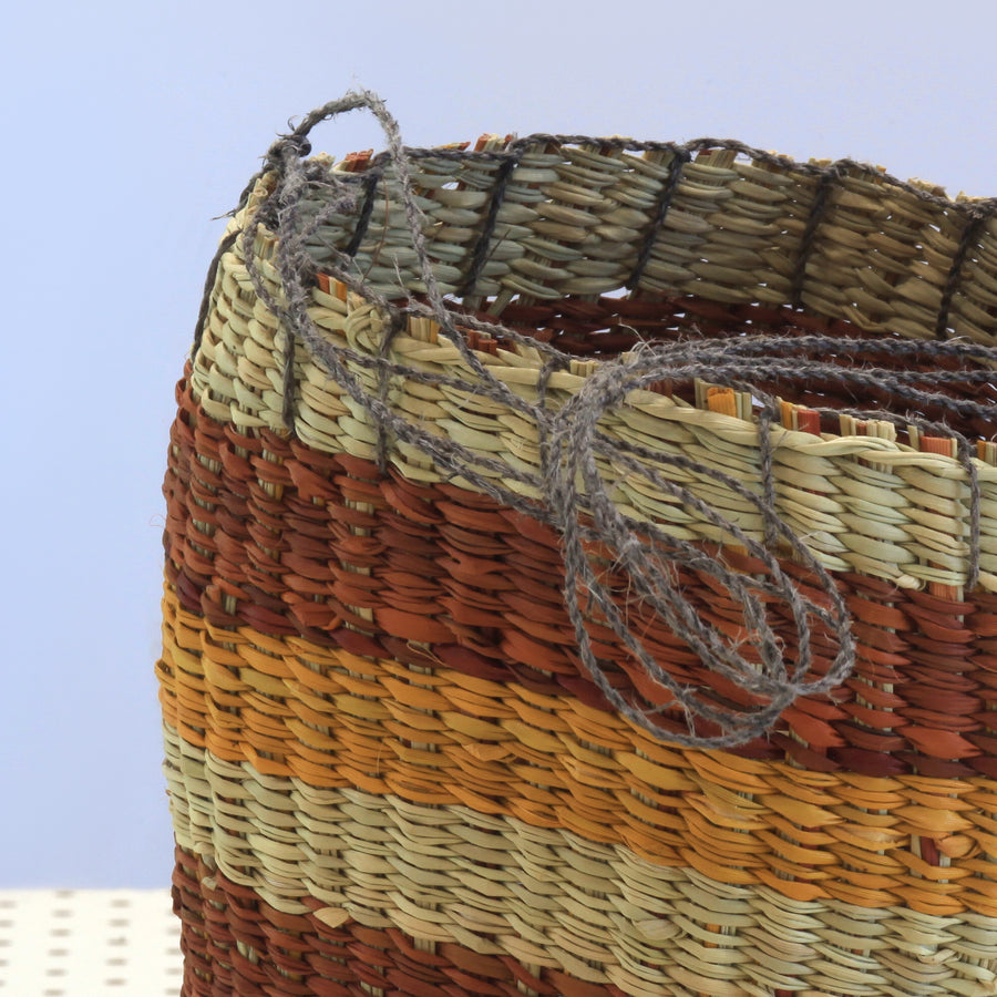 Aboriginal Artwork by Rose Budukulawuy Guyula, Gapuwiyak - Dilly Bag (20x15x14cm)