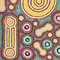 Aboriginal Artwork by Rosemary Peters, Sisters at Watarru, 101x61cm