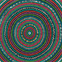 Aboriginal Art by Rosena Napaljarri Dickson, Wanakiji Jukurrpa (Bush Tomato Dreaming), 30x30cm - ART ARK®