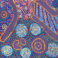 Aboriginal Artwork by Roseranna Napaljarri Larry, Warliyajarrayi, 60x60cm