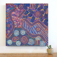 Aboriginal Artwork by Roseranna Napaljarri Larry, Warliyajarrayi, 60x60cm