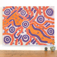 Aboriginal Artwork by Roseranna Napaljarri Larry, Warliyajarrayi, 80x60cm