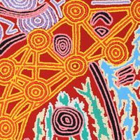 Aboriginal Artwork by Roseranna Napaljarri Larry, Warliyajarrayi, 88.5x77.5cm