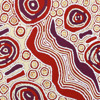 Aboriginal Artwork by Roseranna Napaljarri Larry, Warliyajarrayi, 70x60cm