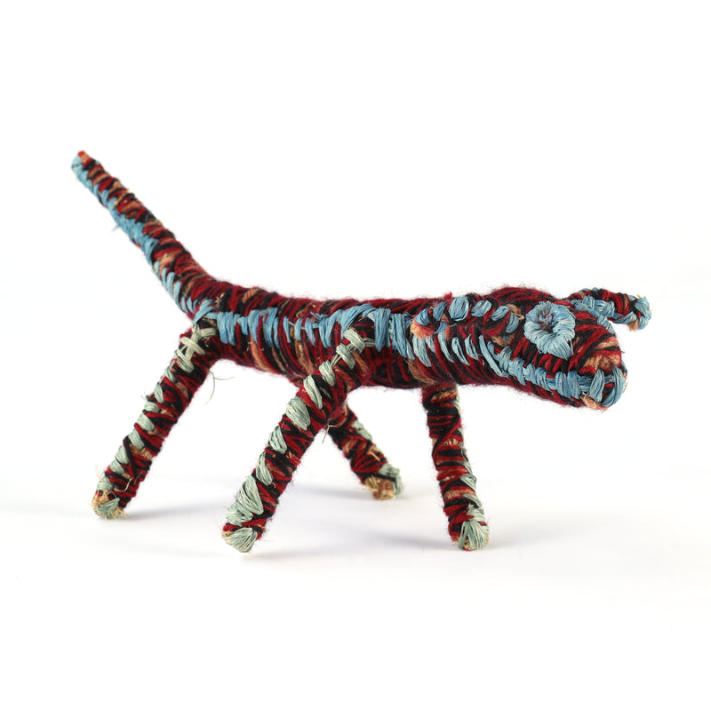 Aboriginal Artwork by Roshanna Williamson - Papa (Dog) Tjanpi Sculpture